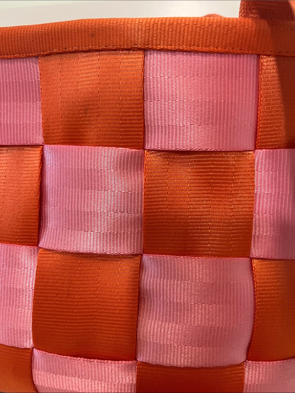 Harveys The Original Seatbelt Bag Orange Sherbet Woven Bag Ltd Edition - Picture 11 of 13